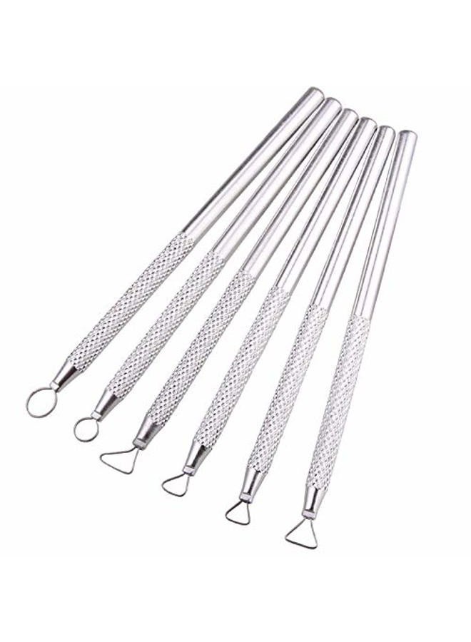 ZUOYOU 6 PCS Clay Pottery Sculpting Tools Set Pottery Clay Sculpture Caving Sc Craft Modelling Tools - Image 3