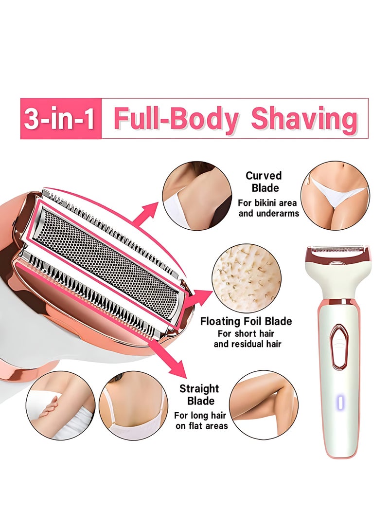 XiaoGiqi 4-in-1 Electric Grooming Kit for Women – Rechargeable Personal Care Device for Facial and Body Use, Including Eyebrow, Underarm, and General Grooming  - Image 2