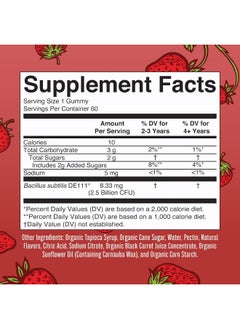 MaryRuth Organics Kids Probiotic Usda Organic Gummies | 2 Month Supply | 2.5 Billion Cfu Per Serving | Kids Immune Support Digestive & Gut Health Supplement | Formulated For Ages 2-13 | 60 Count  - Image 5