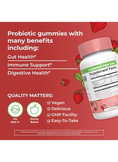 MaryRuth Organics Kids Probiotic Usda Organic Gummies | 2 Month Supply | 2.5 Billion Cfu Per Serving | Kids Immune Support Digestive & Gut Health Supplement | Formulated For Ages 2-13 | 60 Count  - Image 4