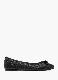 Celeste Womens Quilted Slip-On Ballerina Shoes  - Image 3