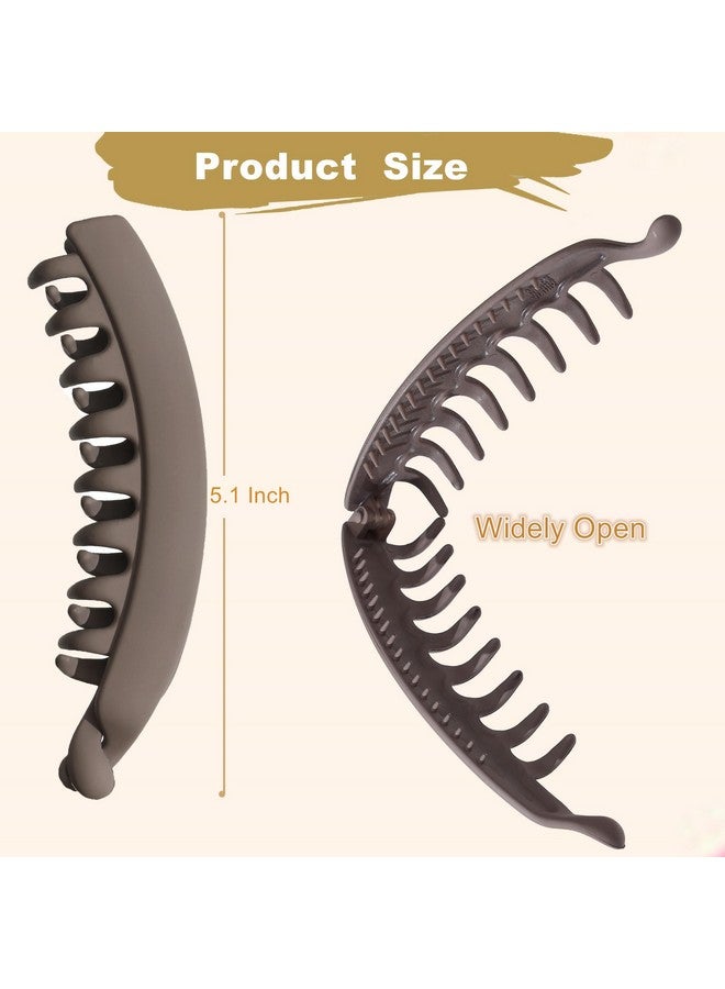 Eyegla 6 Pack 5.1 Inch Banana Clip for Women,Large Banana Hair Clips for Thin Fine Thick Hair,Strong Banana Claw Clips for Hair - Image 4