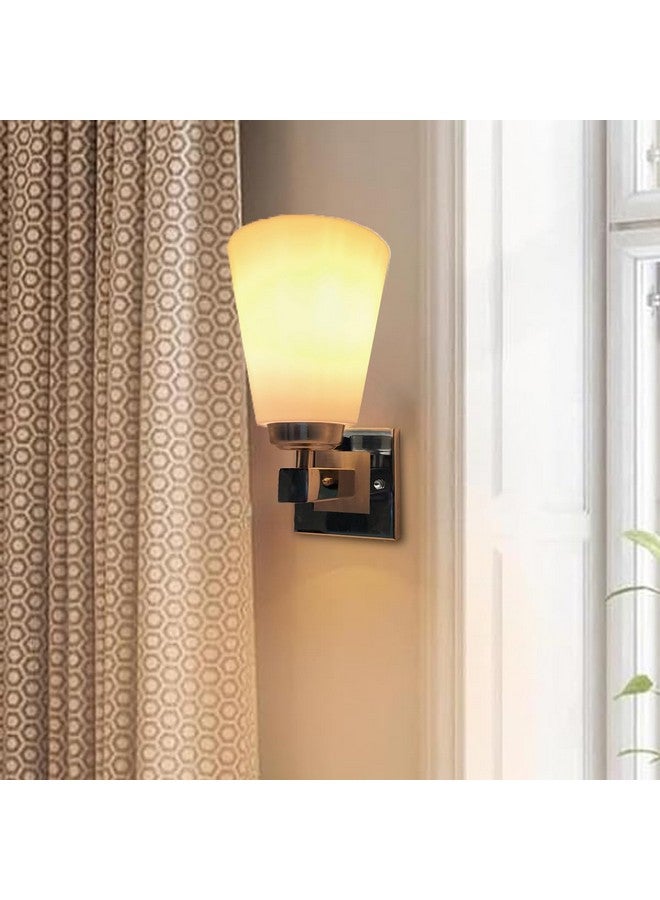 DarkVision Classic Steel Wall Light with PVC Shade Contemporary Decorative Lighting Indoor Wall Lamp Fixture for Bedroom, Living Room, Hallway, Kitchen and Home Decor (Without Bulb) - Image 2