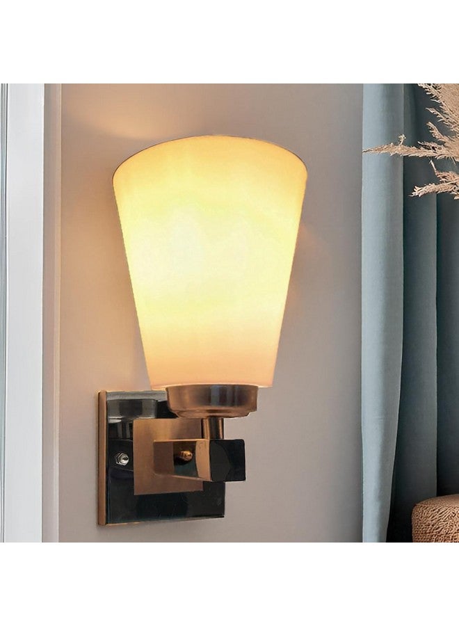 DarkVision Classic Steel Wall Light with PVC Shade Contemporary Decorative Lighting Indoor Wall Lamp Fixture for Bedroom, Living Room, Hallway, Kitchen and Home Decor (Without Bulb) - Image 1