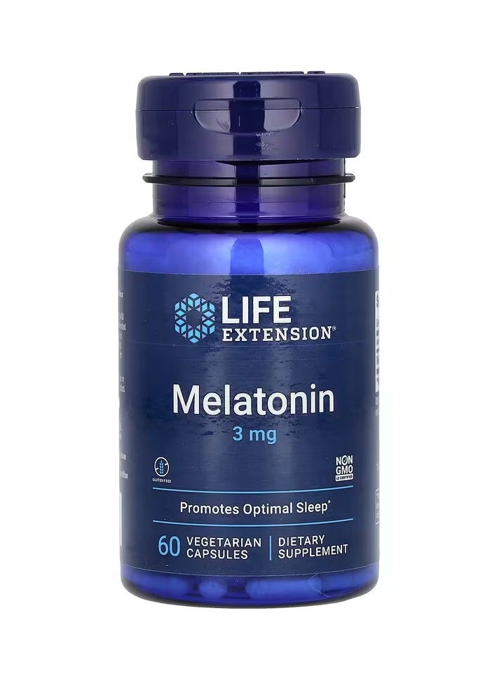 Melatonin 3 mg 60 Vegetarian Capsules