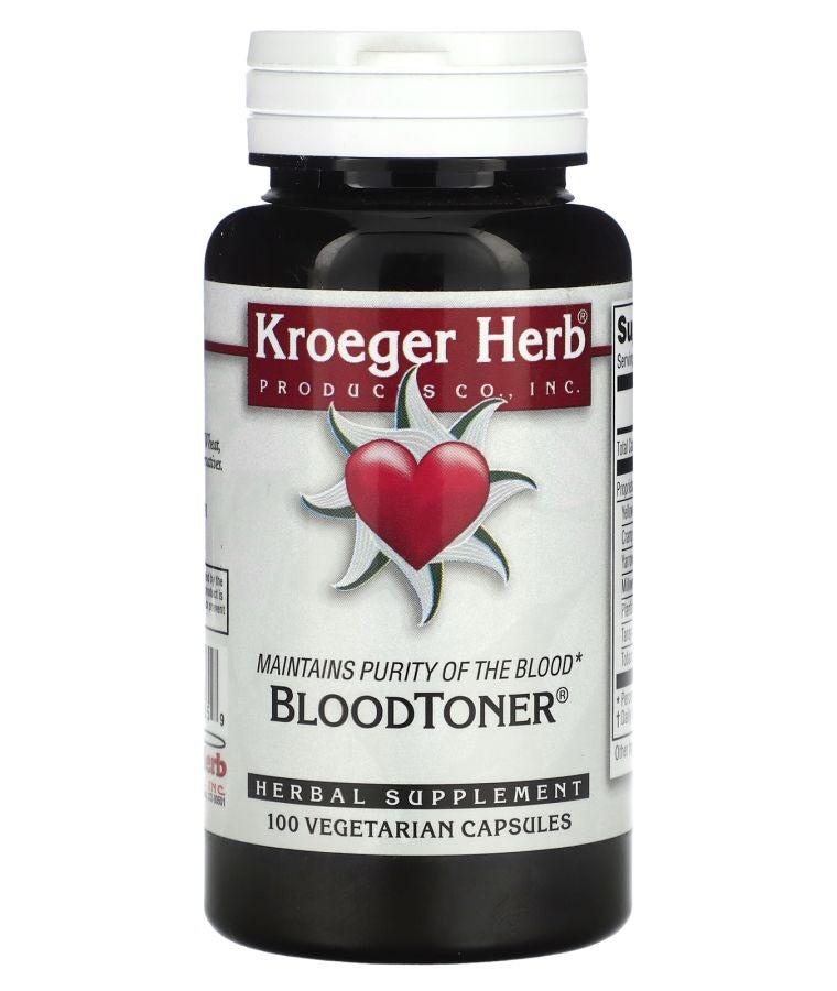 Kroeger Herb Co Blood Toner 100 Vegetarian Capsules