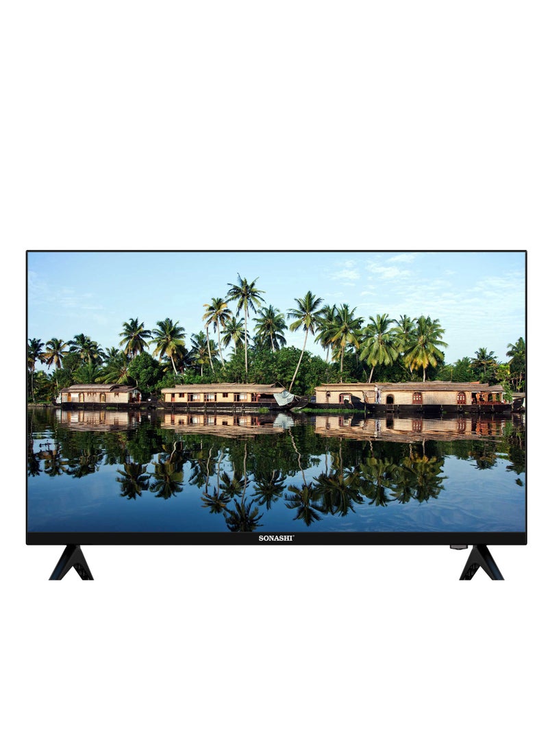 SONASHI - 32 Inch HD Smart LED TV - Frameless Design with Remote Control | Wide viewing angle with 2 USB and HDMI ports | Perfect Entertainment with WIFI and Bluetooth Connecting Feature SLED-3209HD - Image 1