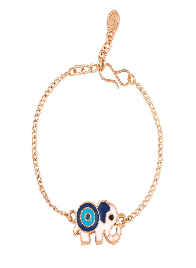 استيل سوار إستيل الفاخر بتصميم عين الحسد على شكل فيل، مناسب للفتيات والسيدات - Image 2