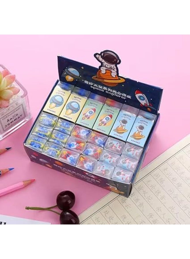 Space eraser set, transparent eraser in the shape of an astronaut, designed by 3D Models: 36 pieces - Image 2
