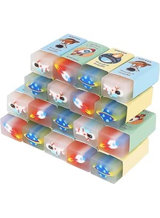 Space eraser set, transparent eraser in the shape of an astronaut, designed by 3D Models: 36 pieces - Image 3