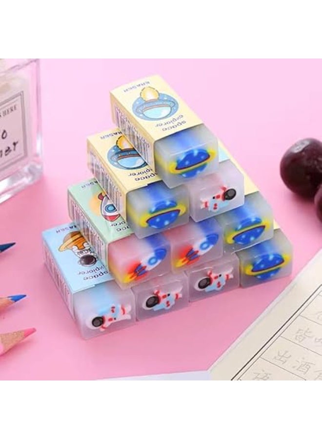 Space eraser set, transparent eraser in the shape of an astronaut, designed by 3D Models: 36 pieces - Image 1