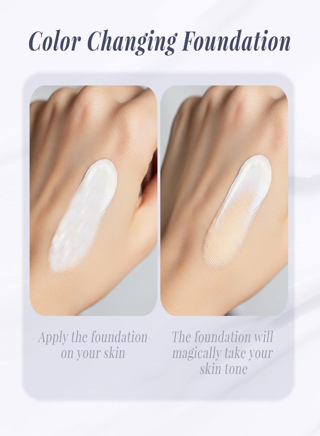 Maliao Color Changing Foundation | Flawless Coverage | Skin Tone Adapting | Lightweight & Long-Lasting | Hydrating Formula | 30g - Image 4
