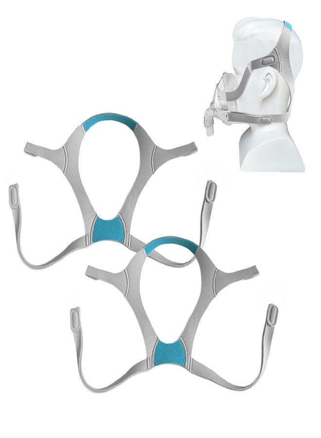 GJX 2 Packs Replacement Headgear Strap for Airfit F20 and N20 CPAP Full Face Mask Straps (Without Clips Mask) - Image 1