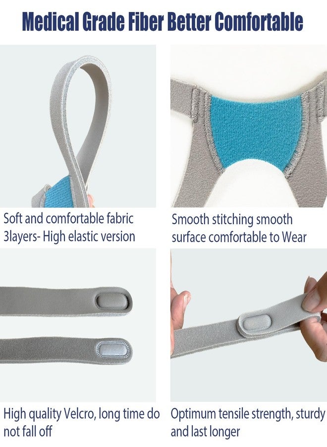 GJX 2 Packs Replacement Headgear Strap for Airfit F20 and N20 CPAP Full Face Mask Straps (Without Clips Mask) - Image 3