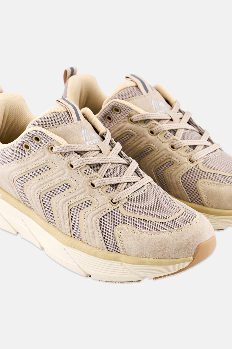RBX Men Lace Up Outdoor Shoes, Beige - Image 3