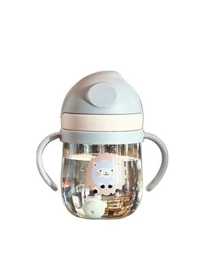 MiniMe Double-Wall Training Sippy Cup | 6–24 Months | Grey & Transparent | Food-Grade PP & Silicone | Ergonomic Dual Handles & Leak-Proof Flip Lid | Portable & Easy to Clean - Image 1