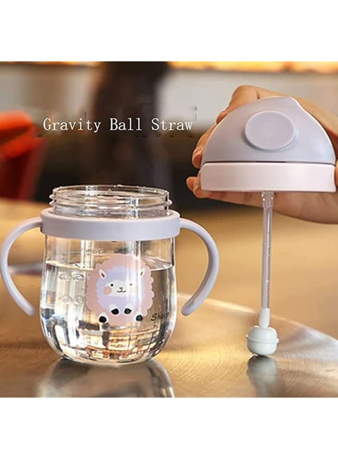 MiniMe Double-Wall Training Sippy Cup | 6–24 Months | Grey & Transparent | Food-Grade PP & Silicone | Ergonomic Dual Handles & Leak-Proof Flip Lid | Portable & Easy to Clean - Image 5