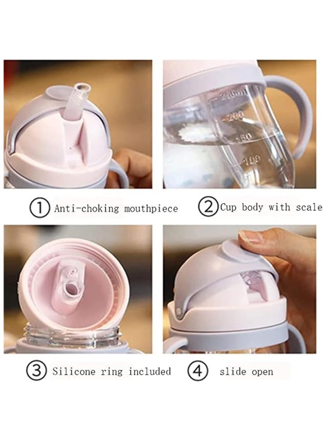 MiniMe Double-Wall Training Sippy Cup | 6–24 Months | Grey & Transparent | Food-Grade PP & Silicone | Ergonomic Dual Handles & Leak-Proof Flip Lid | Portable & Easy to Clean - Image 4