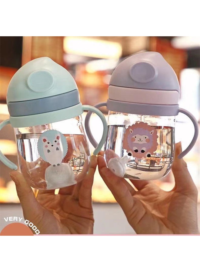 MiniMe Double-Wall Training Sippy Cup | 6–24 Months | Grey & Transparent | Food-Grade PP & Silicone | Ergonomic Dual Handles & Leak-Proof Flip Lid | Portable & Easy to Clean - Image 3