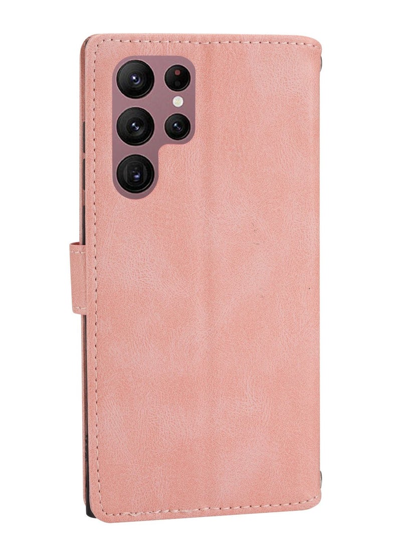 Suteni Zipped Flip Cover Card Slots Leather Phone Case for Samsung - Image 2