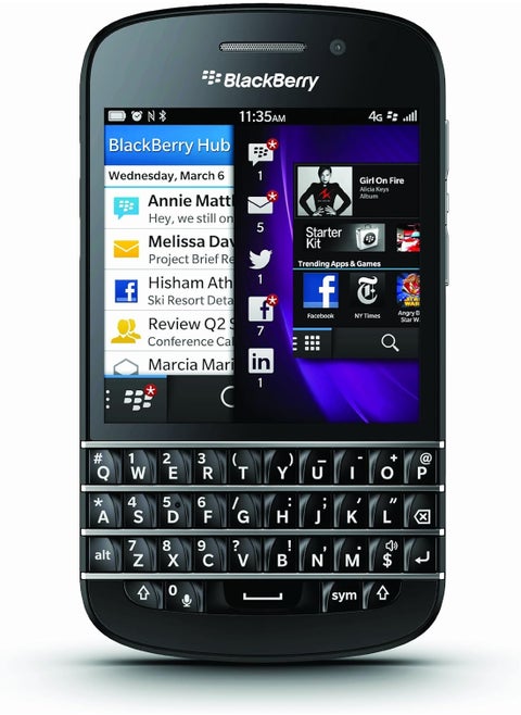 BlackBerry Q10 16Gb Qwerty Keyboard Touch Factory Unlocked Model No : Rfn81Uw Phone (Black)
