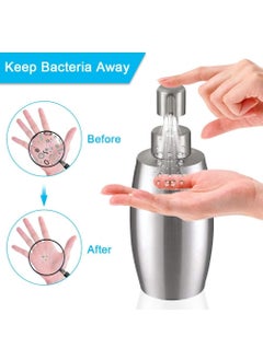 Mishrit Mishrit Stainless Steel Soap | Liquid Dispenser | Lotion Dispenser Pump for Kitchen or Bathroom | Rust-Resistant Stainless Steel Soap Dispenser for Multiple Uses (Pack of 1).  - Image 4