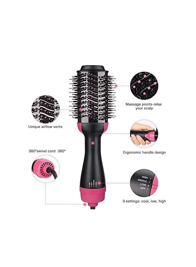 ELTRAZONE مجفف شعر ومكثف بخطوة واحدة مع فرشاة هواء ساخن للاستخدام الجاف والرطب، ثلاثة أوضاع، مجفف شعر ومصفف بخطوة واحدة - Image 3