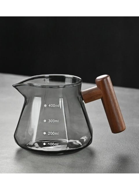 400ml drip server with black wooden handle