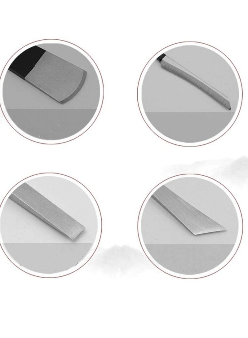 Y&D Pedicure Knife Tools Kits 4 Pcs Professional Stainless Steel Ingrown Toenail Set with Storage Bag Nail Knives Cuticle Remover for Feet Toe Correction  - Image 4