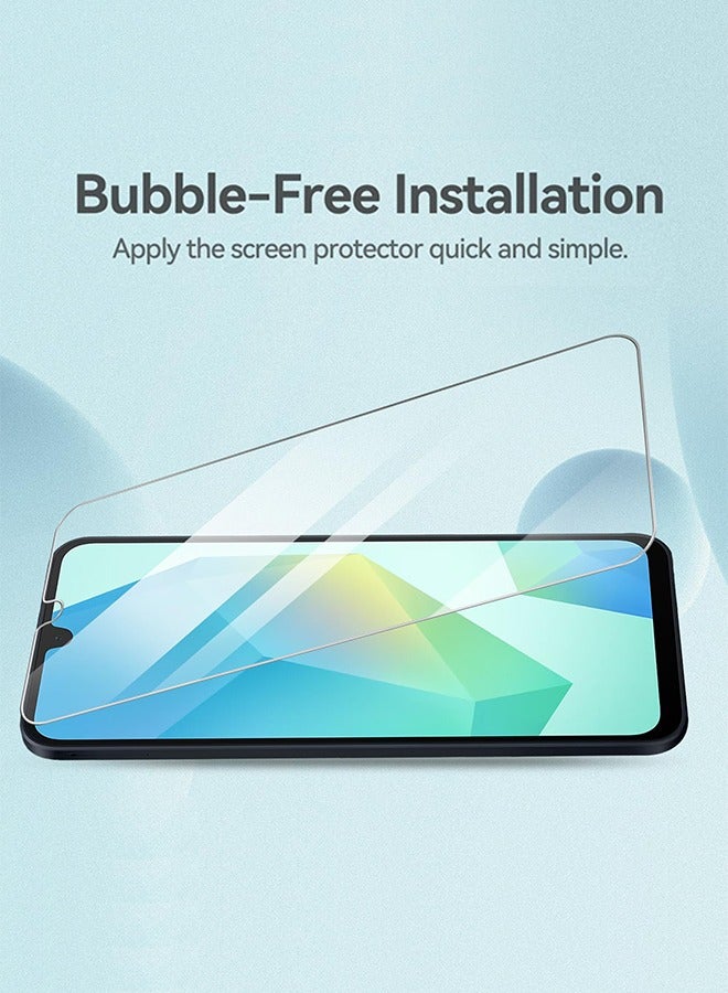 Tersely 5 in 1 2 Pack Tempered Glass Screen Protector for Samsung Galaxy A16 5G, 2 Pack Lens Protector, with Ultra Slim Clear Case, Premium Film, Shockproof, Case-Friendly, 9H Hardness - Image 5