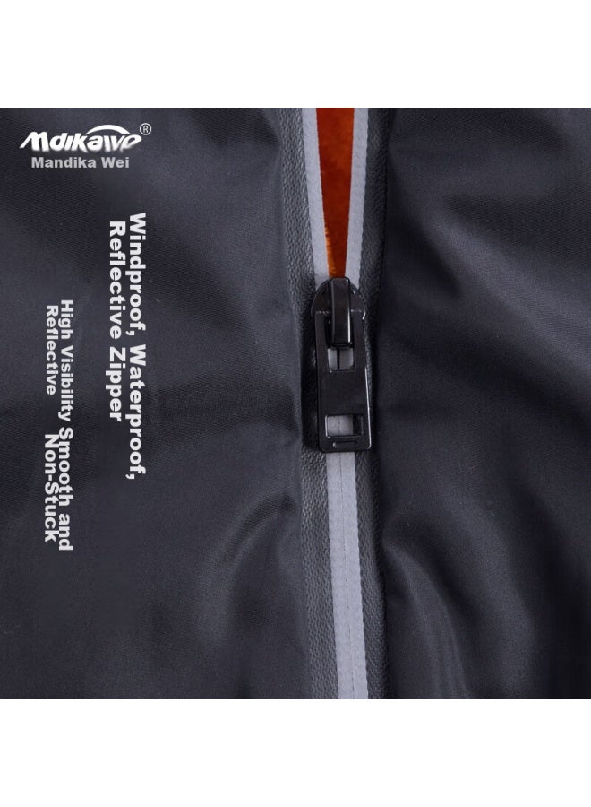 Mdikawe Electric Scooter Knee And Leg Guards, Long Tube Winter Warm, Cold-proof, Outdoor Riding Windproof, Fleece-lined, For Men And Women - Image 2