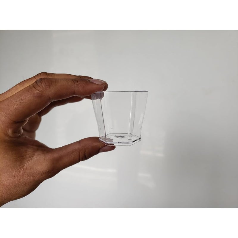 Alpha Basics Hexa 50ml Plastic Mousse Dessert Cups Pack of 20 - Image 3