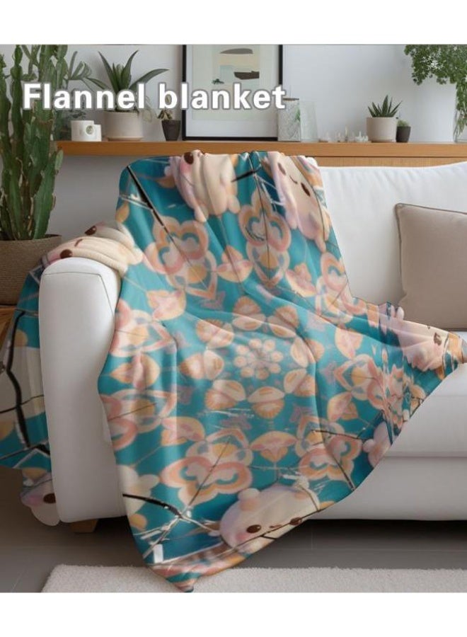 عام بطانية رقيقة من الفانيلا الكرتونية للأطفال والرضع (دافئة ومريحة، ومناسبة للنوم والألعاب) 70 سم * 100 سم - Image 4