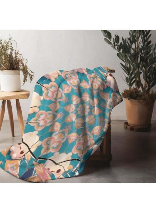 عام بطانية رقيقة من الفانيلا الكرتونية للأطفال والرضع (دافئة ومريحة، ومناسبة للنوم والألعاب) 70 سم * 100 سم - Image 3