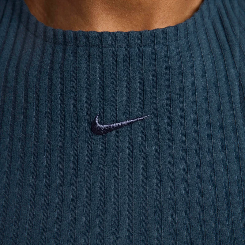 Nike dark teal Nike Sportswear Chill Rib for Women | Best Price UAE