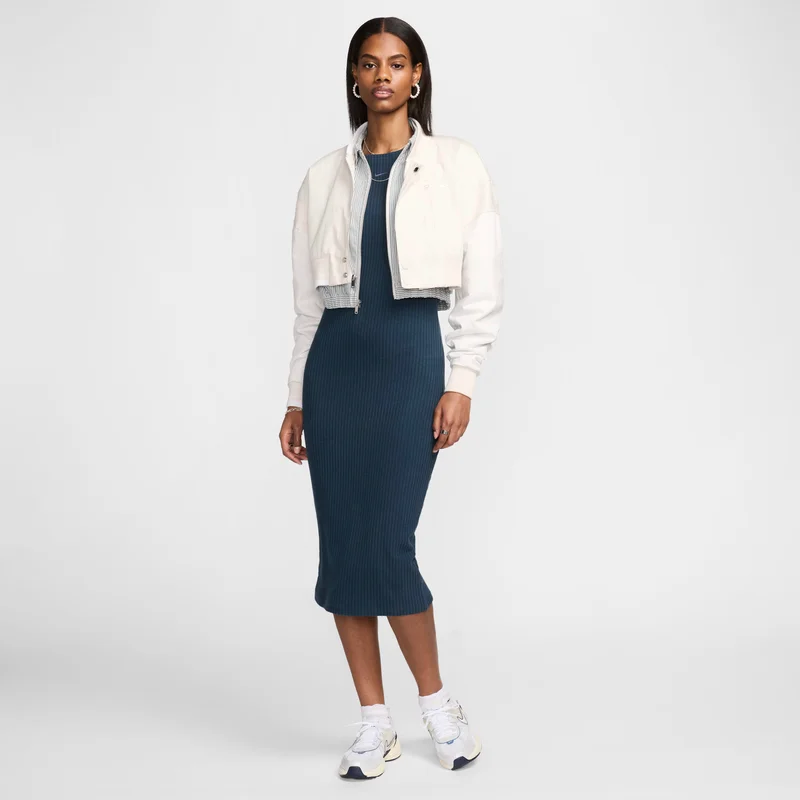 Nike dark teal Nike Sportswear Chill Rib for Women | Best Price UAE