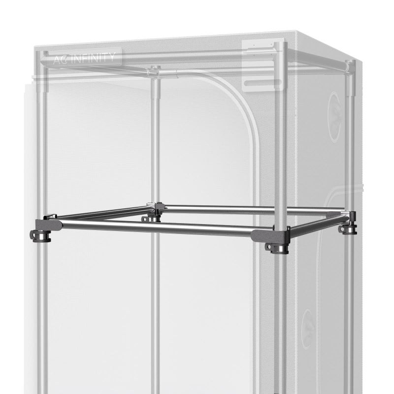 AC Infinity Heavy-Duty Grow Tent Mounting Bars 3x3', High Airflow CFM Kit Prevents Walls from Sucking in, Trellis and Supplemental Lights Mounting for All 3x3 Indoor Grow Tents - Image 1