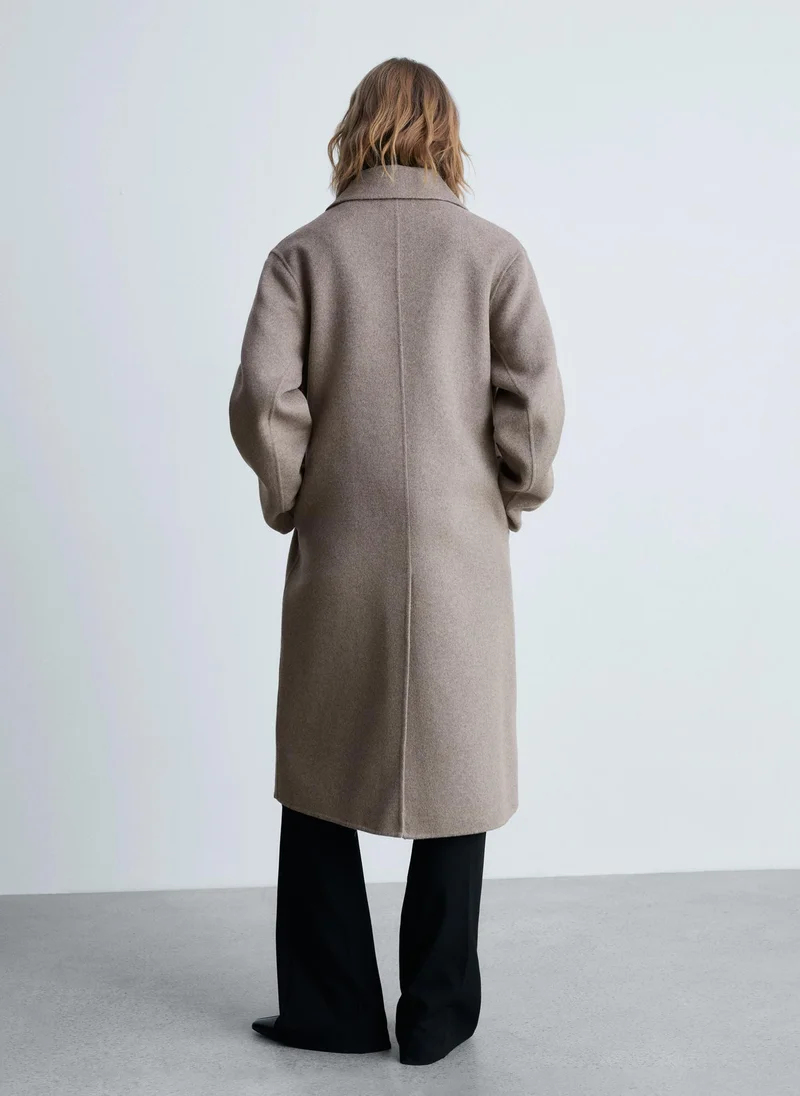 مانجو Handmade Oversized Wool Coat