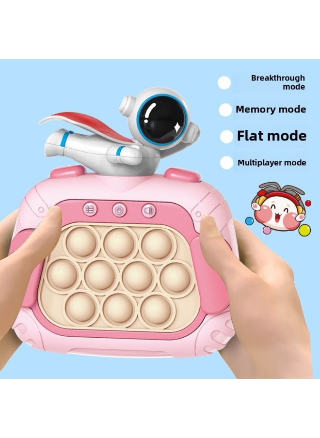 null - Press To Play Gopher Toy Boy Children's Quick Push Game Machine Girl's Puzzle Breakthrough Decompression Table Game Pinch Music-Color:[standard Blue]-latest Model-battery Version - Image 1