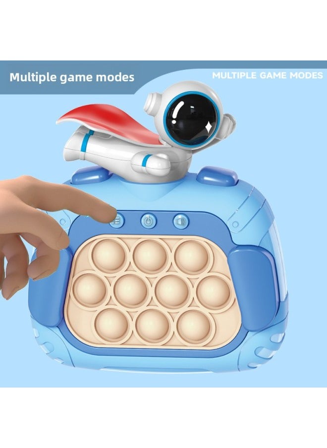 null - Press To Play Gopher Toy Boy Children's Quick Push Game Machine Girl's Puzzle Breakthrough Decompression Table Game Pinch Music-Color:[standard Blue]-latest Model-battery Version - Image 1