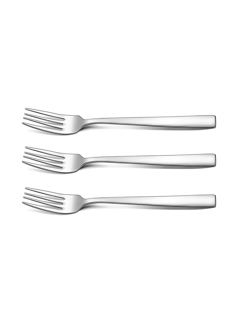 Awm Premium Stainless Steel Fork Set – Set of 3 (20cm Length) – Durable, Rust-Resistant, Mirror Finish  - Image 1