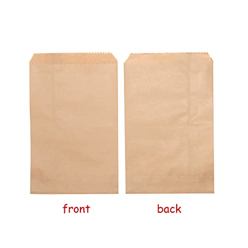 Volanic 100PCS 3X5 Inch Kraft Paper Bags Small Flat Party Favor Bag for Bakery Cookies Sandwich Soap Packing - Image 2