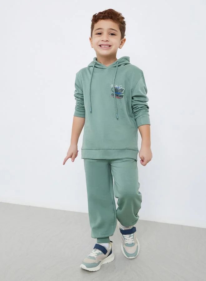 Styli Boys Graphic Hoodie and Joggers Set