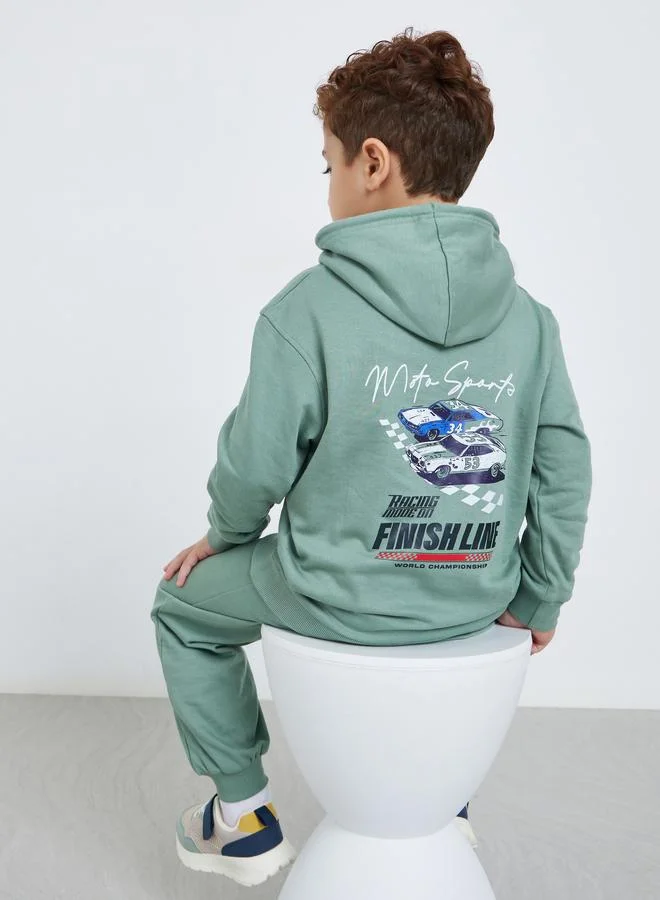 Styli Boys Graphic Hoodie and Joggers Set