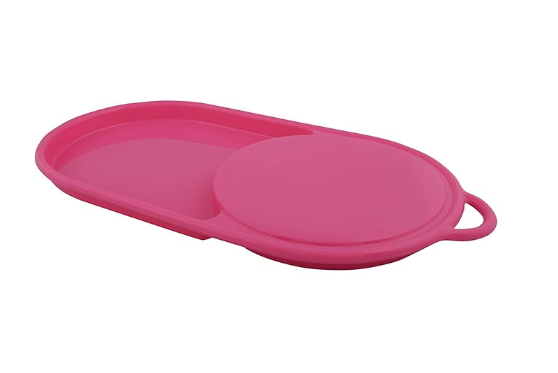 Oblivion Kitchen Plastic Chopping Board with Tray | Chopping Cutting Board for Kitchen Vegetables, Fruits & Cheese, BPA Free (Multicolor) - Image 1