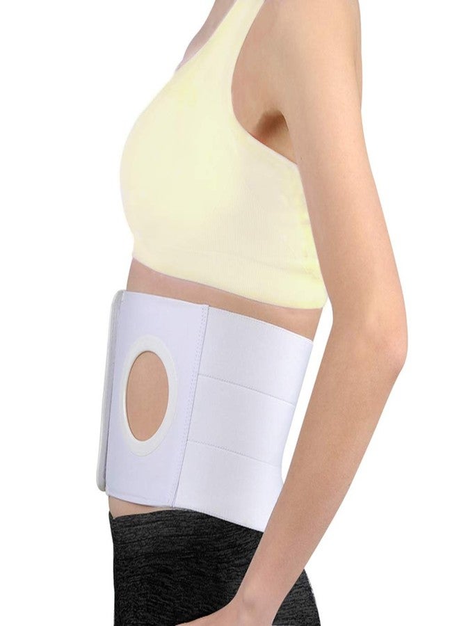 HKJD Men Or Women Medical Ostomy Belt Ostomy Hernia Support Belt Abdominal Stoma Binder Brace Abdomen Band Stoma Support (Hole 3.14" for Colostomy Patients to Prevent Parastomal Hernia Stoma Opening (M - Image 5