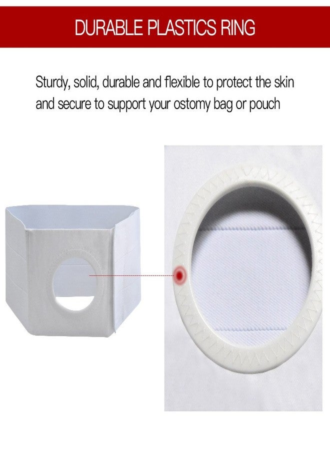 HKJD Men Or Women Medical Ostomy Belt Ostomy Hernia Support Belt Abdominal Stoma Binder Brace Abdomen Band Stoma Support (Hole 3.14" for Colostomy Patients to Prevent Parastomal Hernia Stoma Opening (M - Image 3