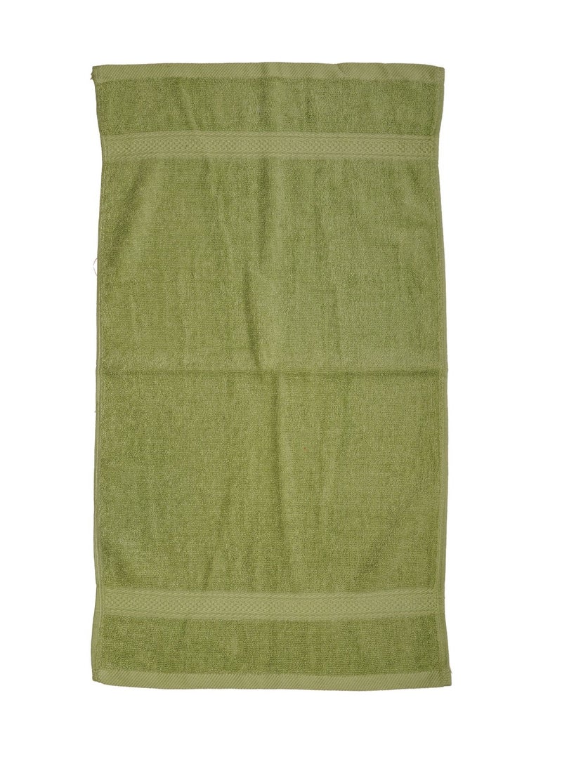 هوم تكس ديزاين Hometex Design 500 GSM 100% قطن ناعم وفخم مجموعة مناشف يد خضراء مكونة من 12 قطعة مقاس 40 × 70 سم مثالية للمنزل والهدايا - Image 5