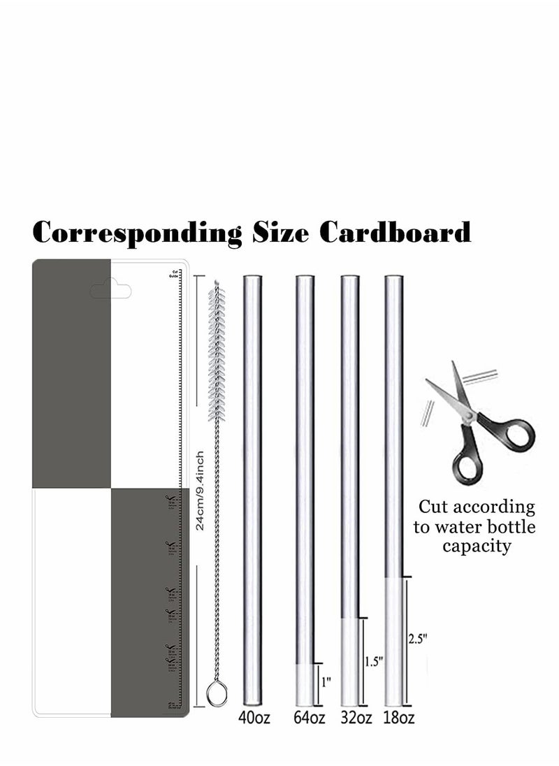 SYOSI Straw Lid Suitable For Hydro Flask,Straw Cap Wide-Mouth Water Bottle 18 32 40 Ounces (About 1.18 Liters) Wide Mouth, Straw Top Cap Replacement Cap (With 2 Straws And 1 Brush)  - Image 5