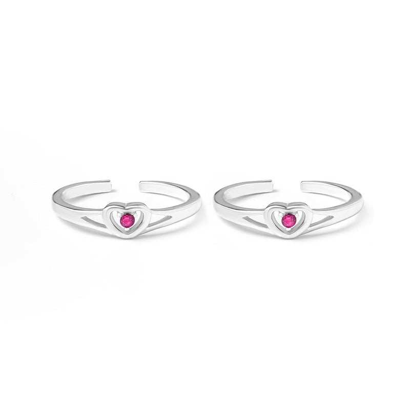 silver chest 925 Sterling Silver Toe Ring for Women Elegant Design | Adjustable Bichiya | Modern Silver Toe Rings for Girls & Womes With Certificate Of Authenticity | Chandi Bichiya Set - Image 1